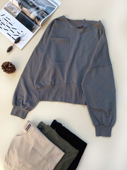 بلوز دورس ساده تک جیب