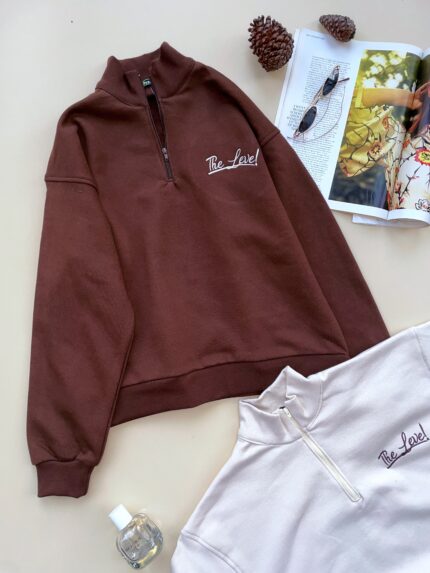 بلوز نیم زیپ داخل کرکی